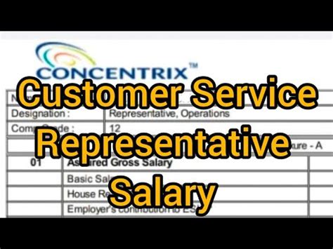 basic salary in concentrix|Customer Service Salaries in the Philippines for Concentrix.